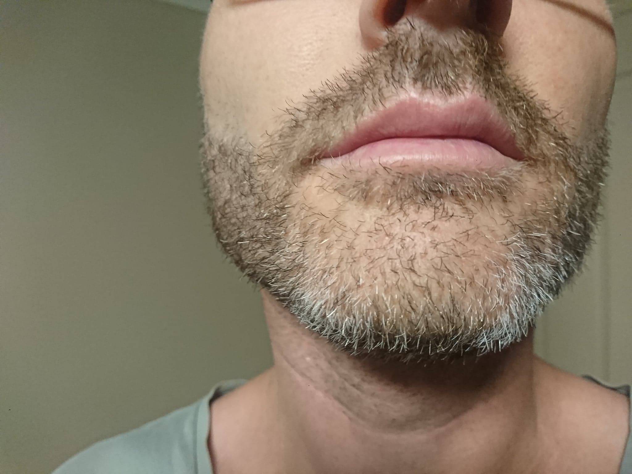 Before using Chemical free blond beard dye