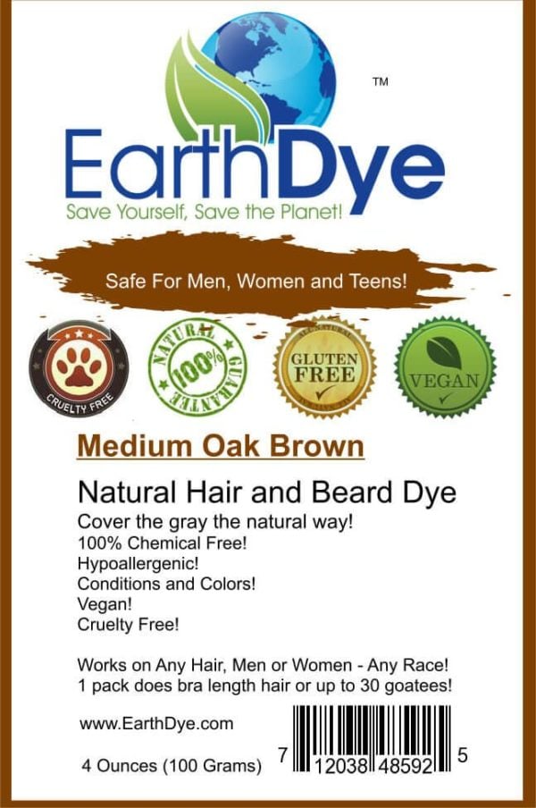 natural brown hair and beard dye