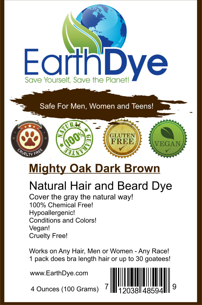 Natural Dark Brown Henna Hair Dye - Premium Henna Hair Dye